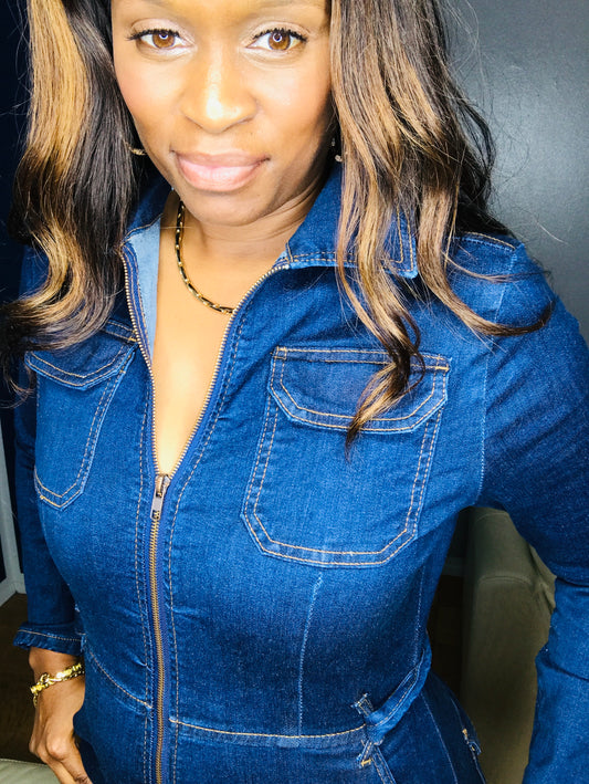 Best Blue Denim Jumpsuit