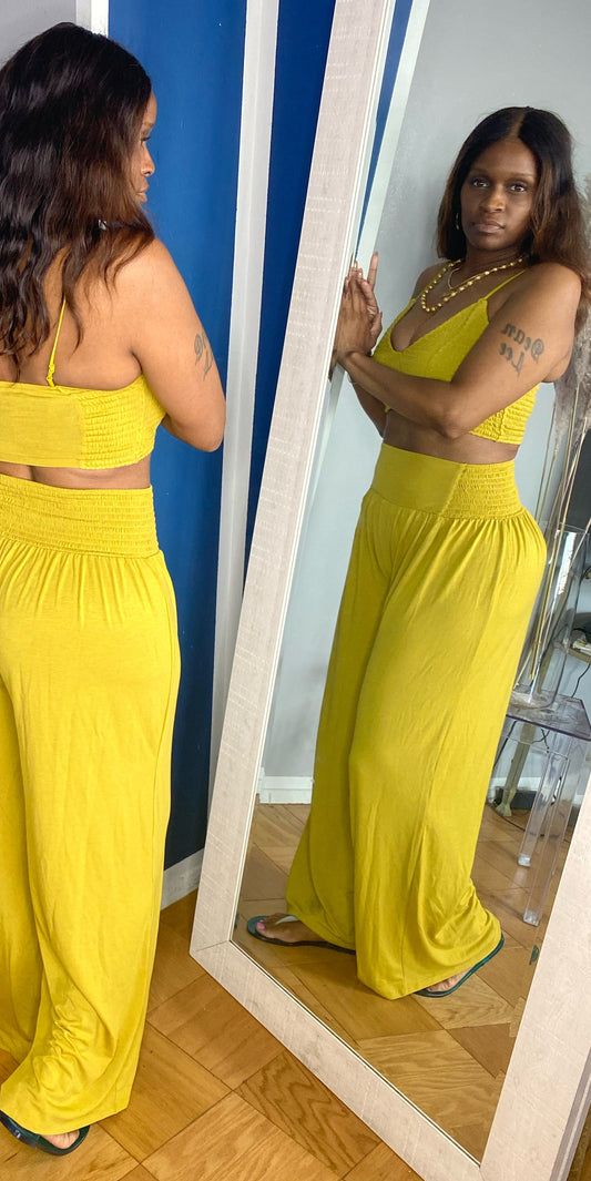 Gold Goddess Pants Set