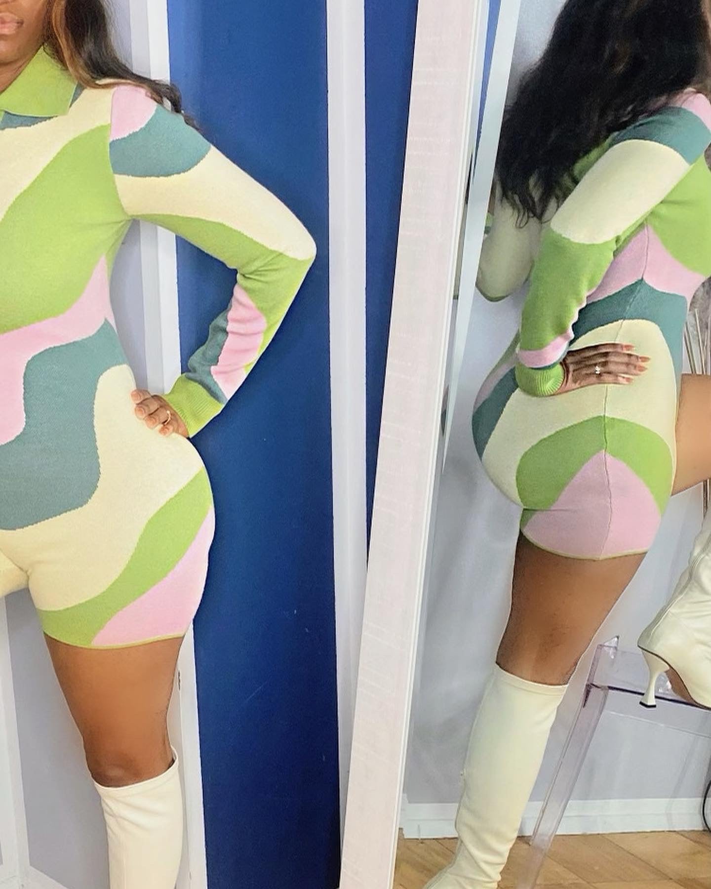 Groovy Green Romper