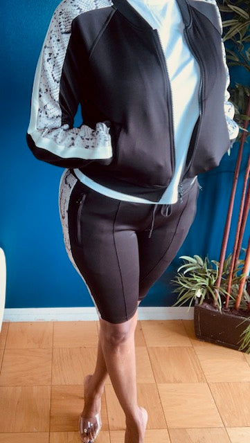 Black Snake Short Set