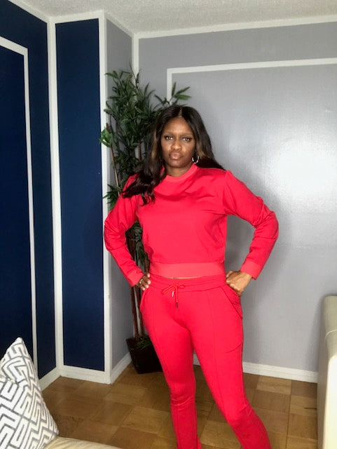 Rockin' Red Jogger Set