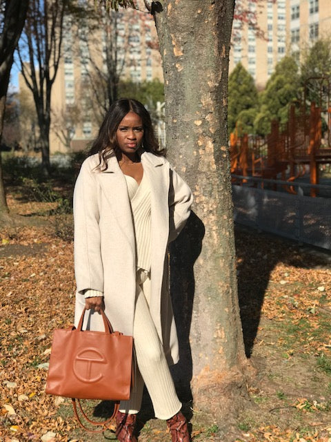 Awesome in Oatmeal Long Wool Coat