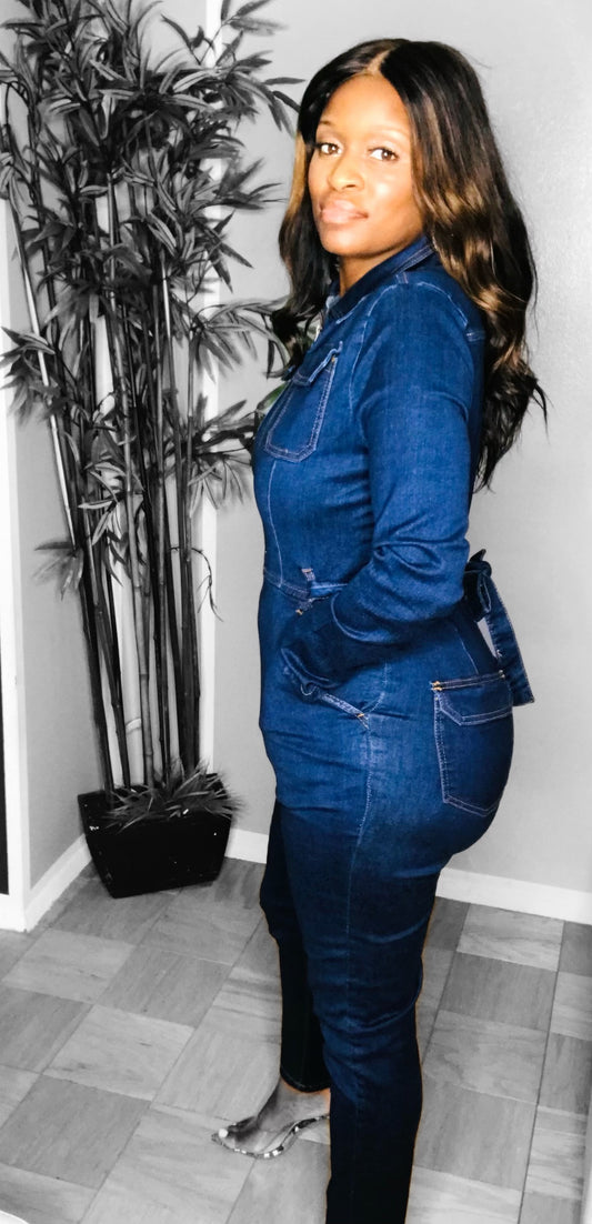 Best Blue Denim Jumpsuit