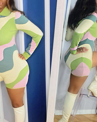 Groovy Green Romper
